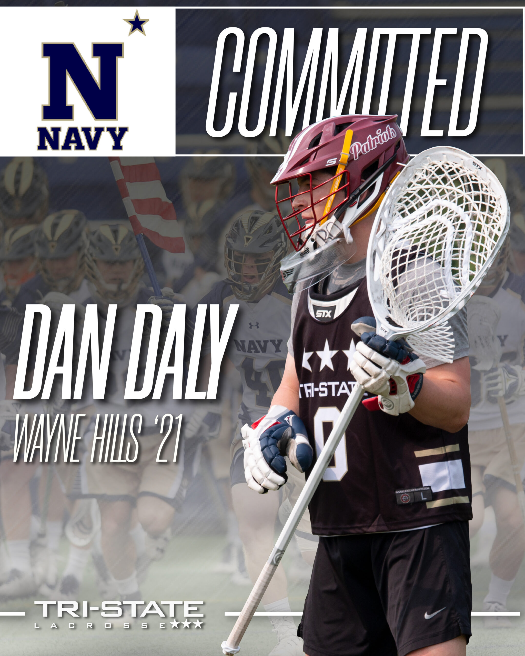Navy Naval Academy US United State Dan Daly Tri-State Lacrosse Wayne Hills New Jersey Lacrosse